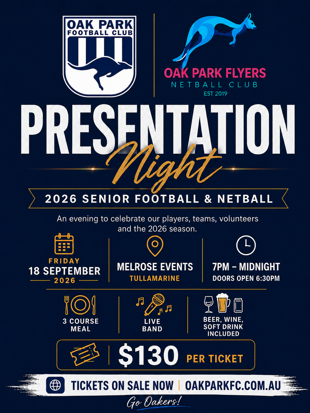 2026 Senior Presentation Night (Football and Netball)